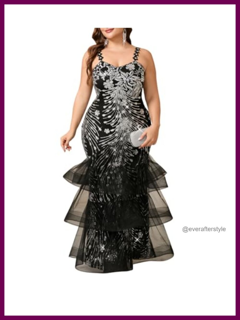 Sexy Sleeveless Sequin Mesh Patchwork Maxi Dress Plus Size Sling Party Gown